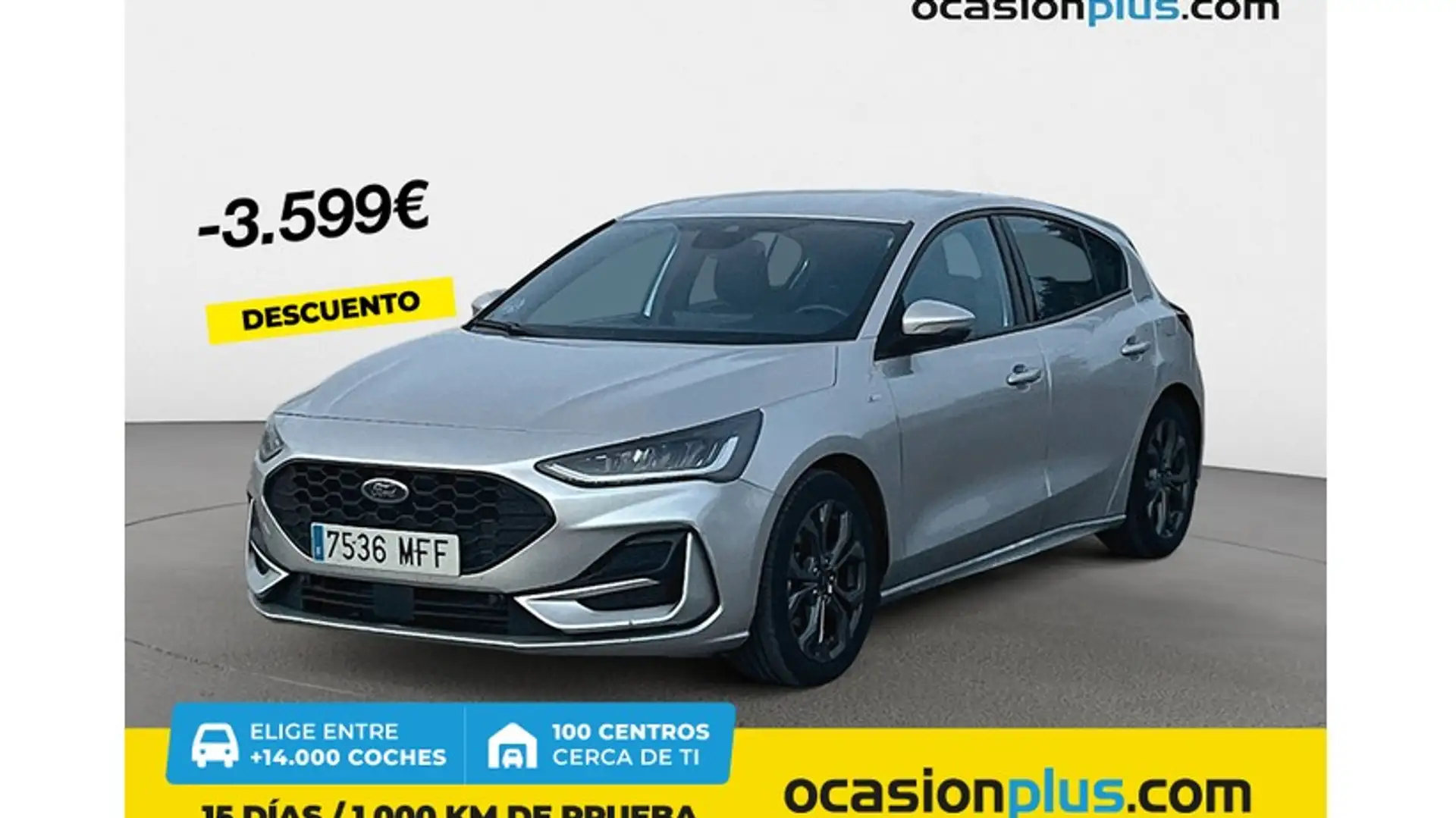 Ford Focus 1.0 Ecoboost MHEV ST-Line 125 Aut. Zilver - 1
