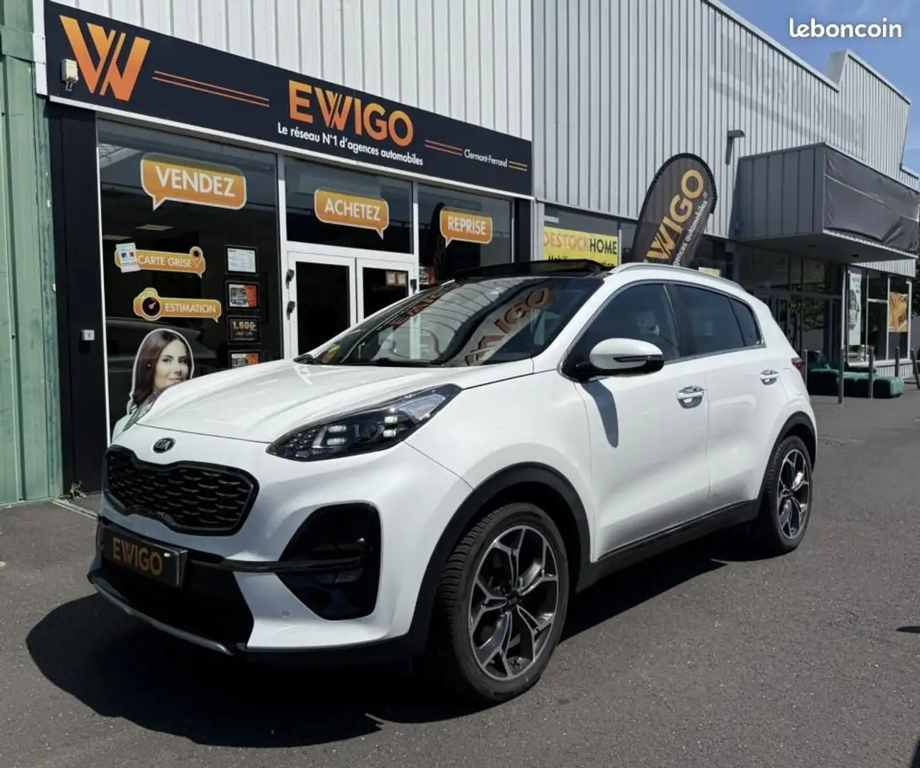 Kia Sportage 1.6 CRDI 135Ch GT LINE PREMIUM 4X2 DCT BVA TOUTES  Blanc - 1