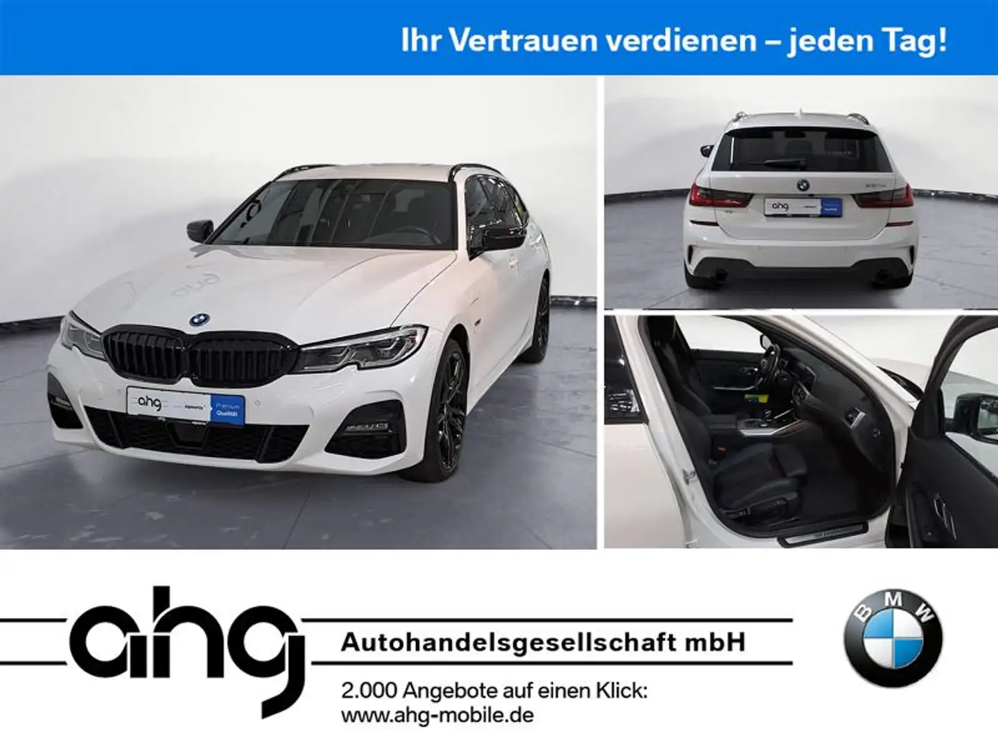 BMW 320 e Touring M Sport Automatic Innovationsp. RFT Weiß - 1