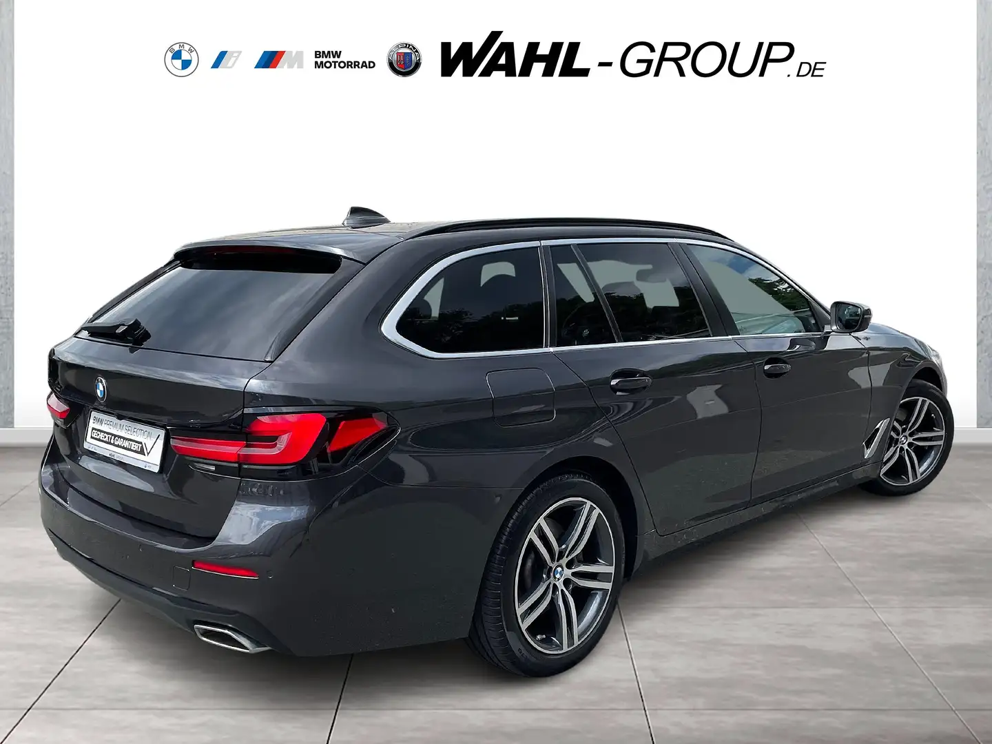 BMW 520 d TOURING HIFI DAB LED NAVI AHK RFK ALU 18" Grijs - 2