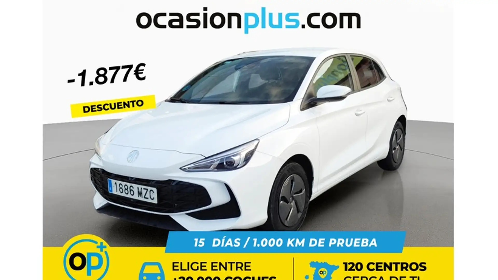 MG MG3 3 1.5 Hybrid+ Standard 143kW Blanc - 1