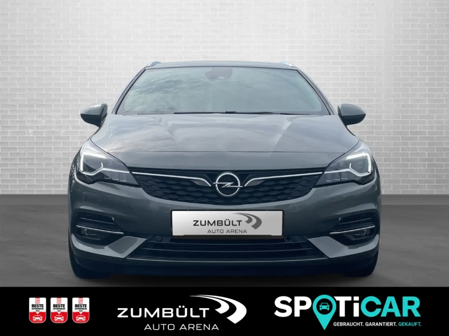 Opel Astra ST Elegance 1.2T +Navi LHZ SHZ Leder Kamera LEDMat Gris - 2