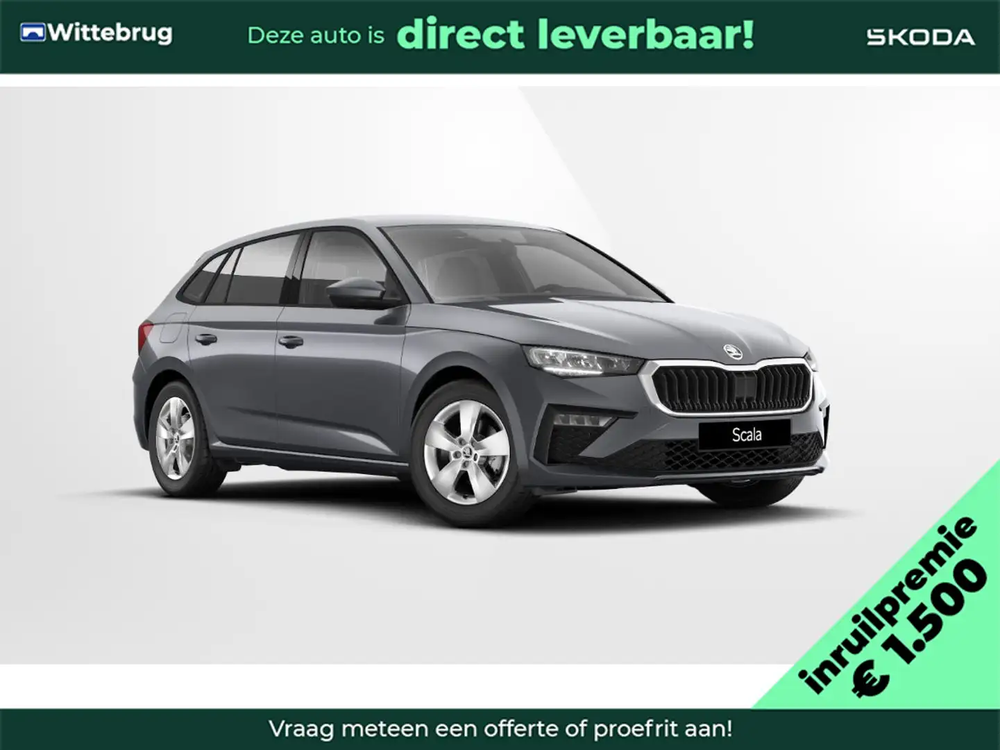 Skoda Scala 1.0 TSI Selection 1500,- Euro inruilpremie / Image Grijs - 1