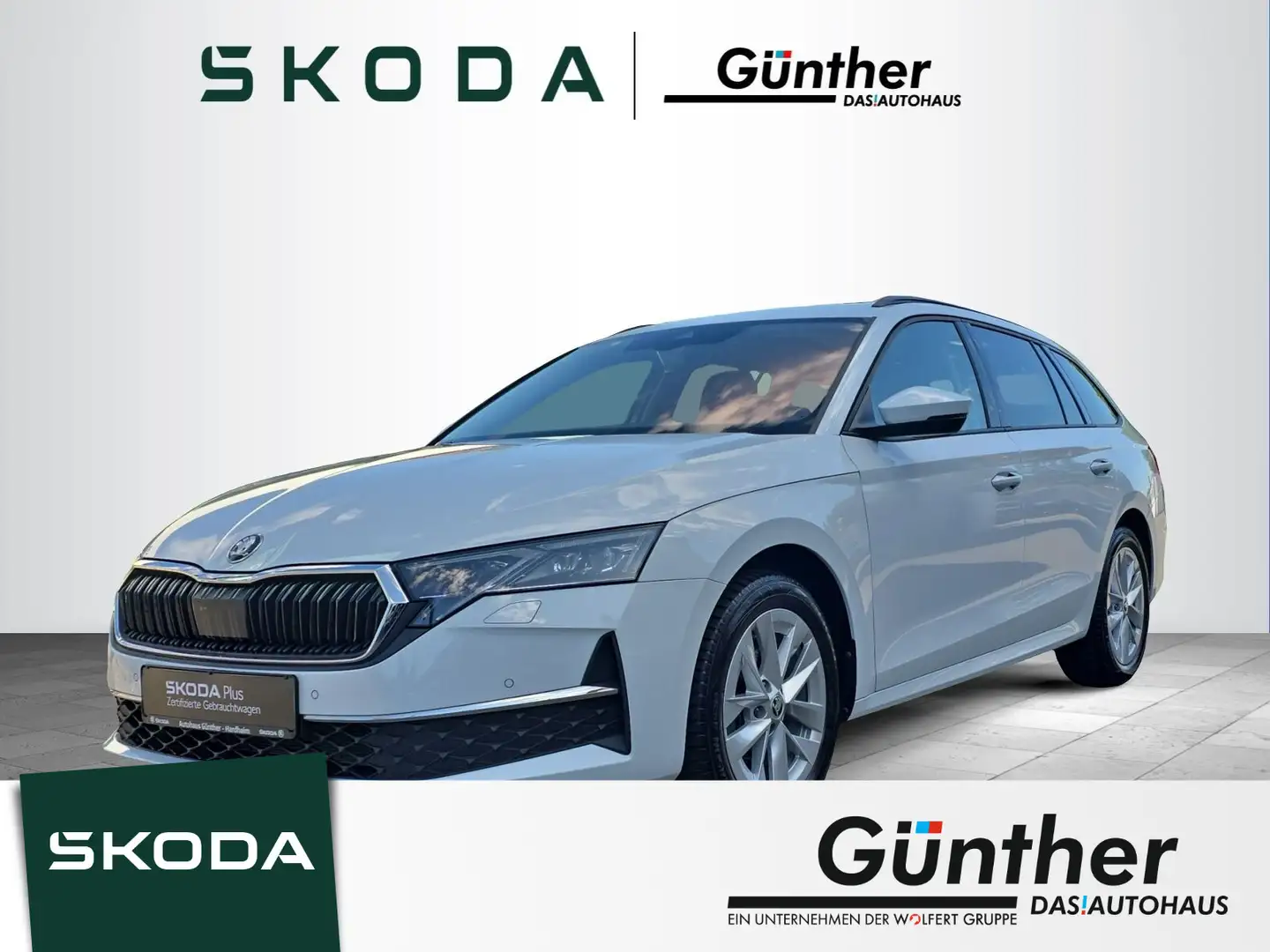 Skoda Octavia Combi 1.5 TSI DSG Selection+AHK+PANORAMA Weiß - 1