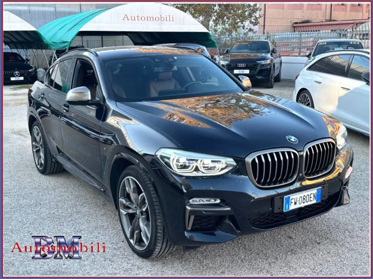 BMW X4 XDRIVEM40d UNIPRO AUTO 4X4 TETTO C21 RADAR PELLE Nero - 1