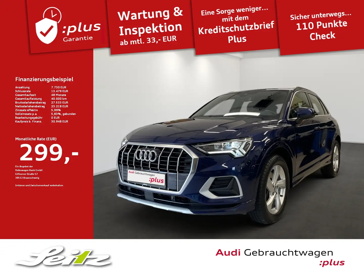Audi Q3 40 TFSI quattro advanced *LED*KAMERA*NAVI*SITZH* Azul - 1