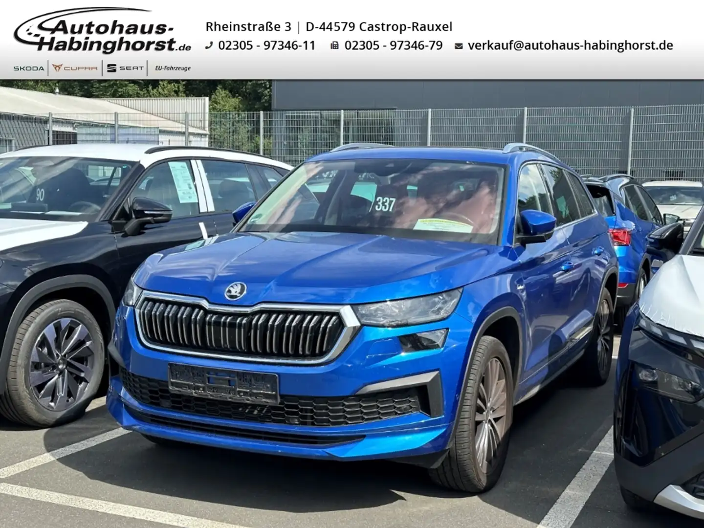 Skoda Kodiaq 4x4 2.0 TSI DSG L&K LED ACC Shz 360 Pano Canton LM Blau - 1