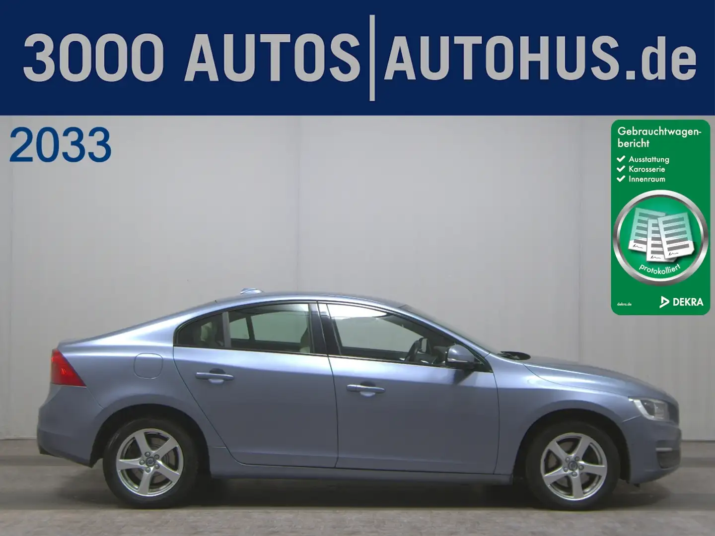 Volvo S60 D2 Kinetic Navi Xenon KlimaA SHZ LM Blau - 1