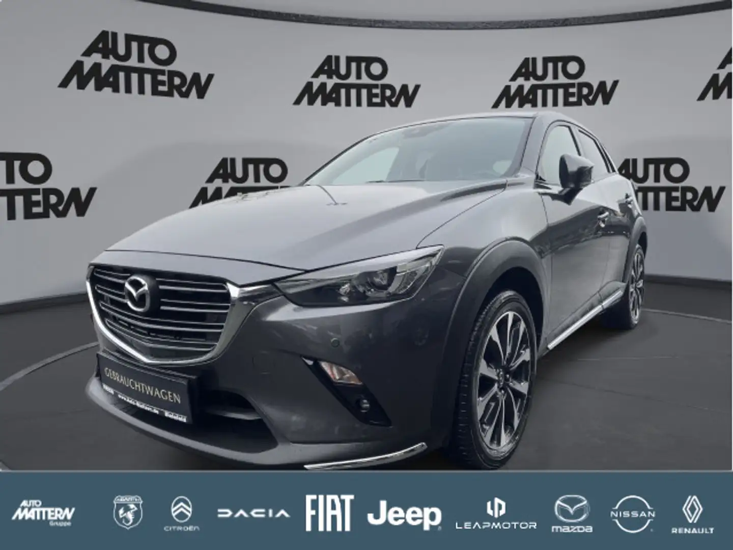 Mazda CX-3 PDC|NAVI|Kamera|AC|SHZ|DAB|Bluetooth Grijs - 1