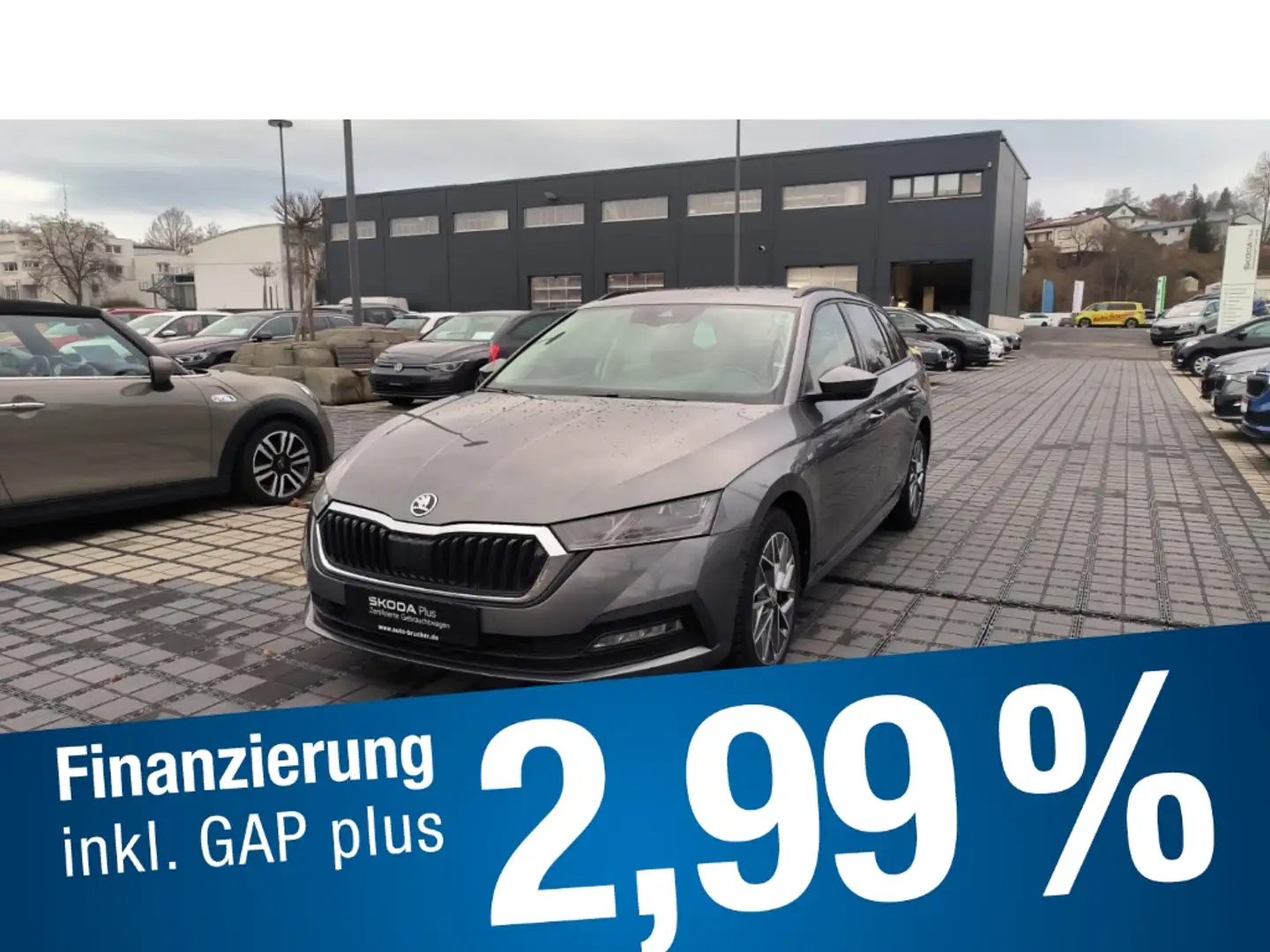 Skoda Octavia Combi Tour 2.0 TDI+Alufelgen+Navi+Klimaautomatik Gri - 1