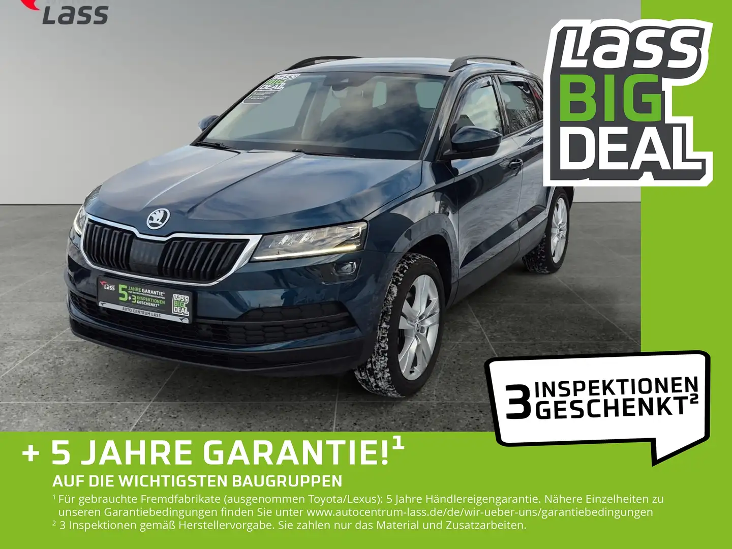 Skoda Karoq 1.6 TDI Style Standheizung+PDC+LM+LED Blau - 1