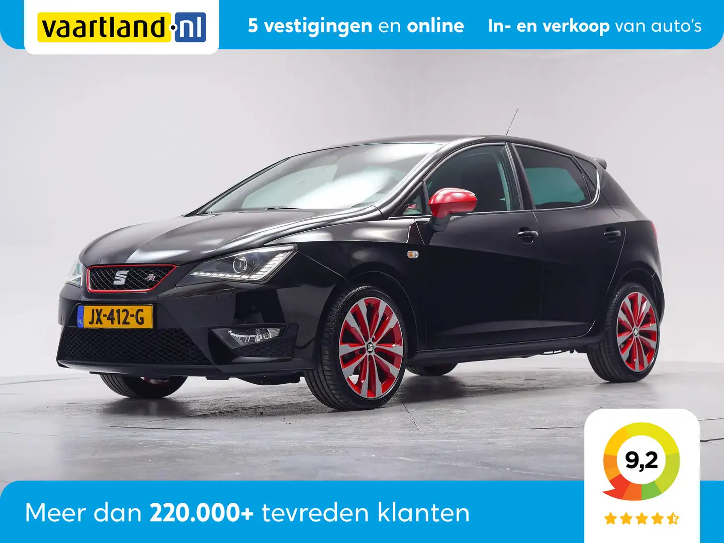 SEAT Ibiza 1.0 EcoTSI FR Connect [ airco cruise navi ] Schwarz - 1