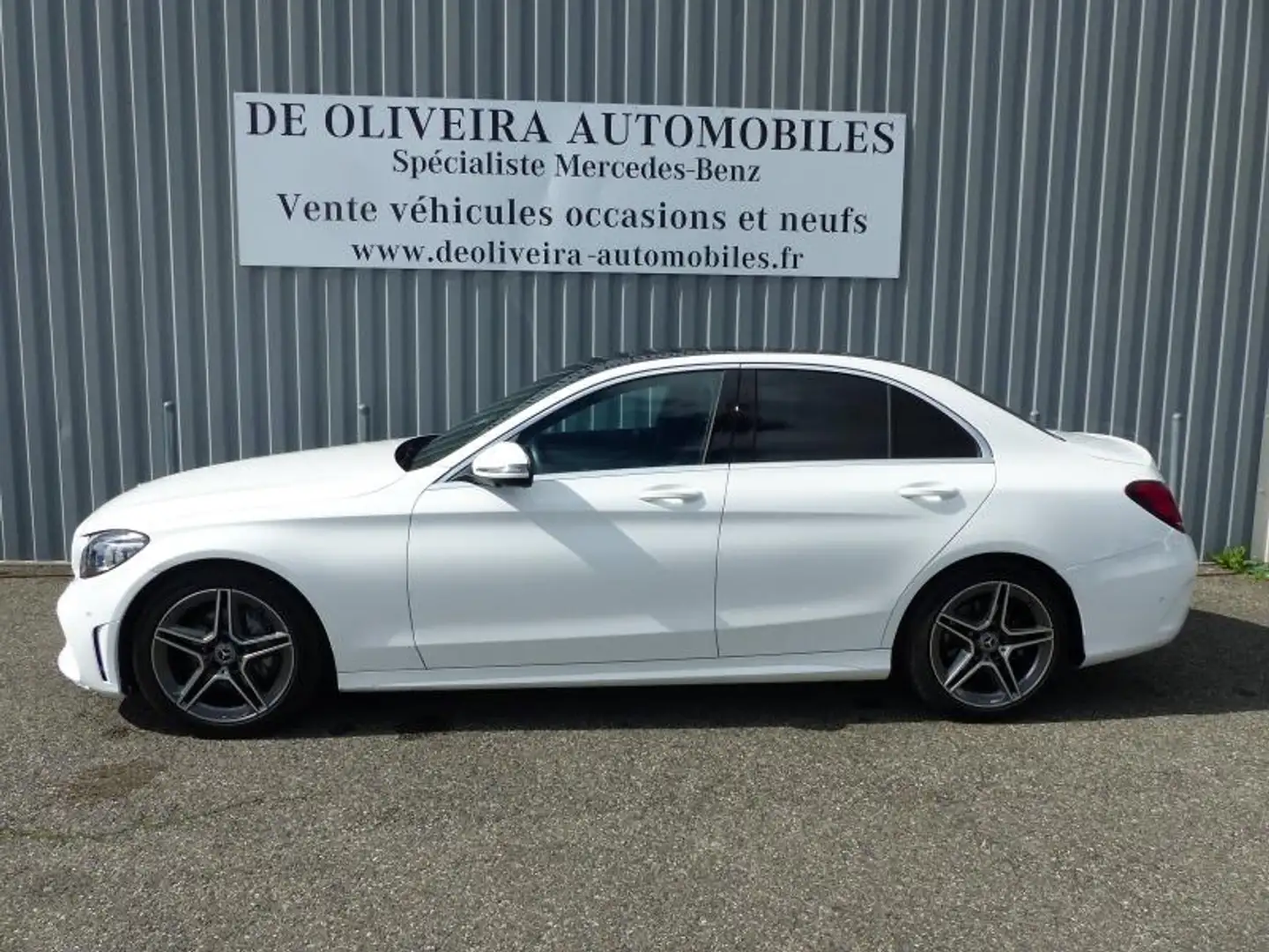 Mercedes-Benz C 220 220 d 194ch AMG Line 9G-Tronic Blanc - 2
