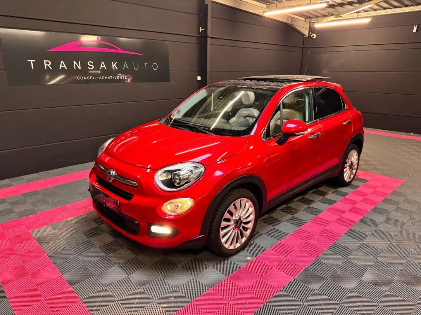 Fiat 500X 1.4 MultiAir 140 ch Lounge Toit ouvrant- Caméra de recul Rood - 2