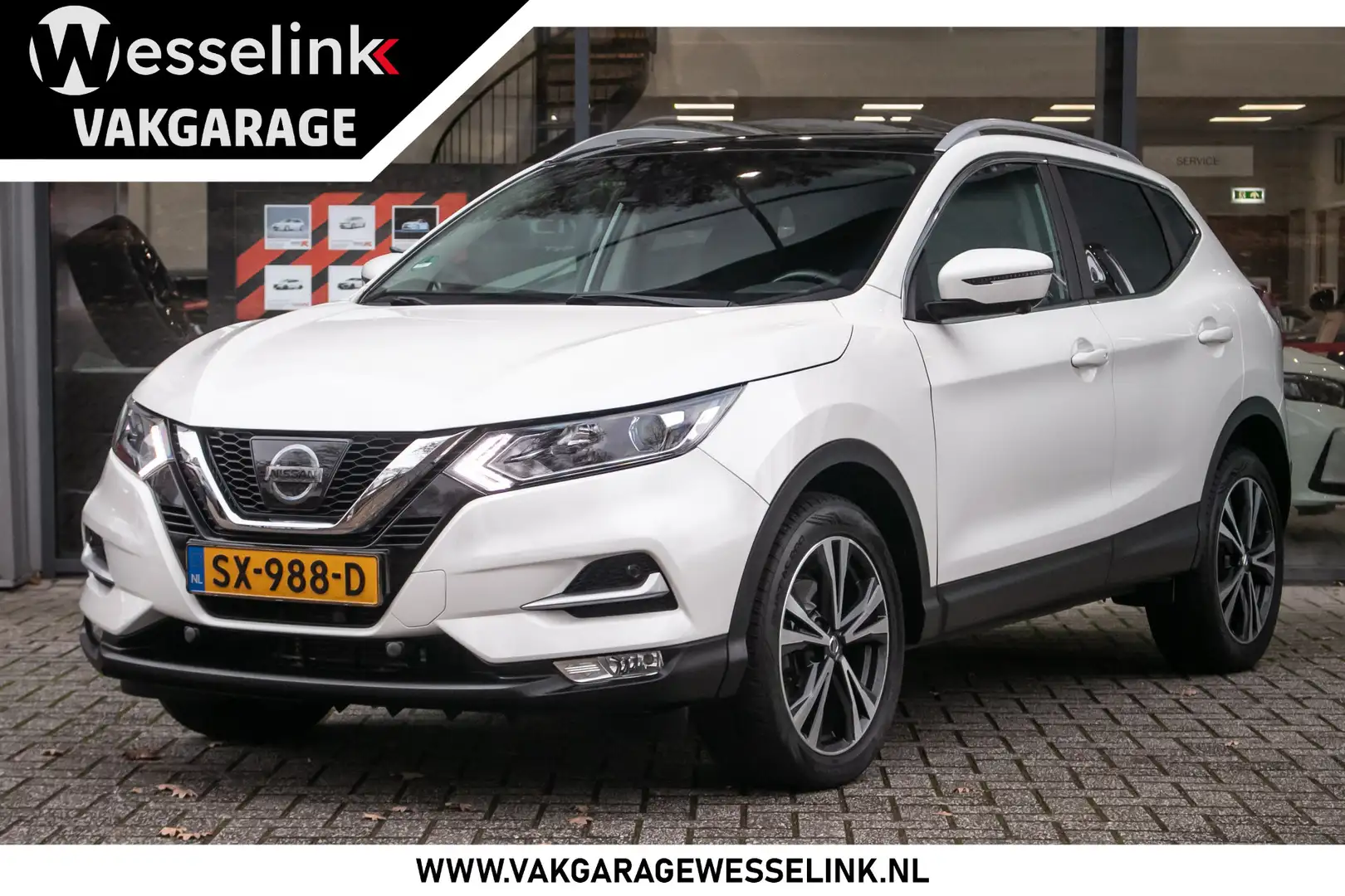 Nissan Qashqai 1.2 N-Connecta Automaat - Trekhaak | Panodak | Nav Blanc - 1