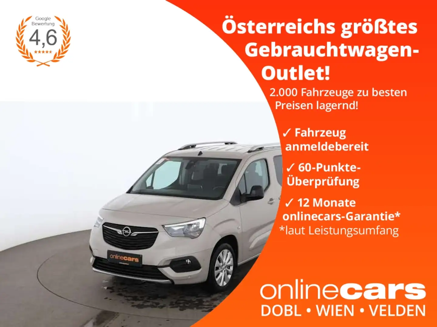 Opel Combo Life 1.5 CDTi Ultimate NAVI TEMP R-CAM Beige - 1
