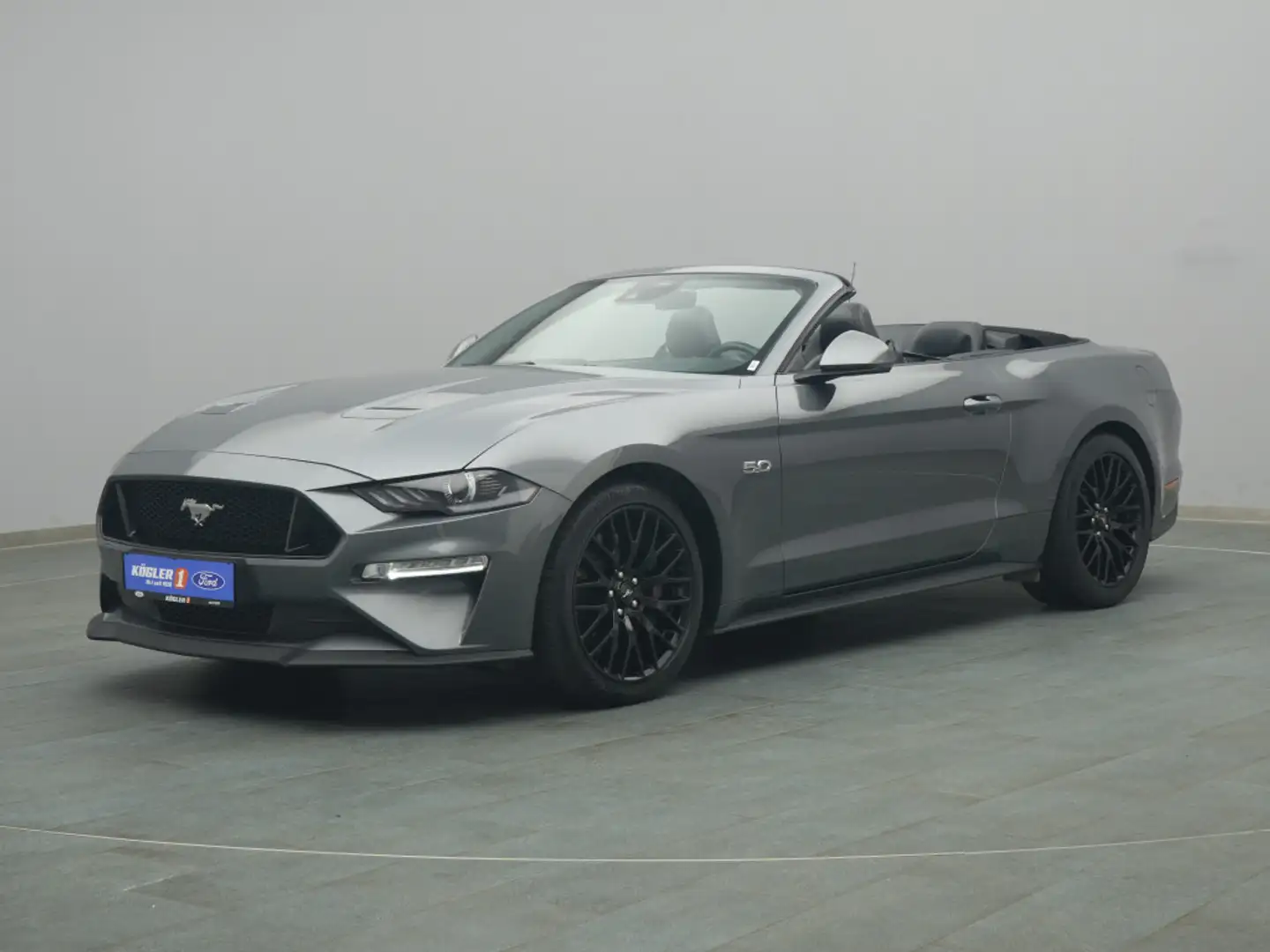 Ford Mustang GT Cabrio V8 449PS Aut./Premium Paket 2 Grigio - 2