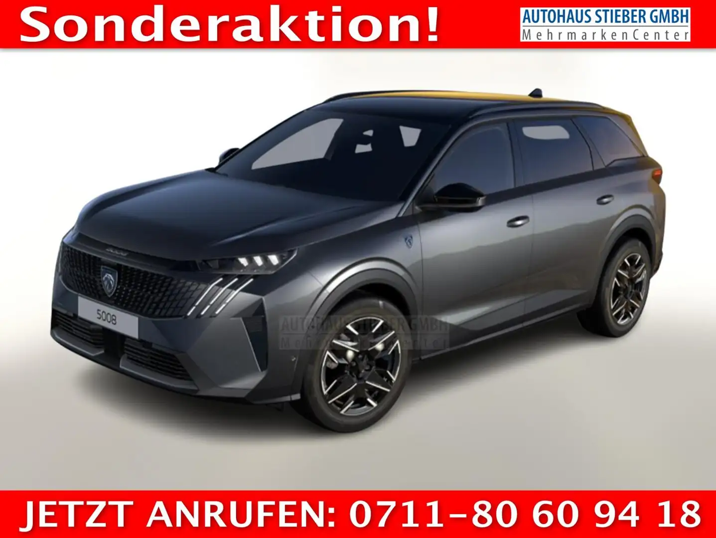 Peugeot 5008 GT Hybrid Pano KomfortP 360° ACC Nav Totw 107 k... Grau - 1