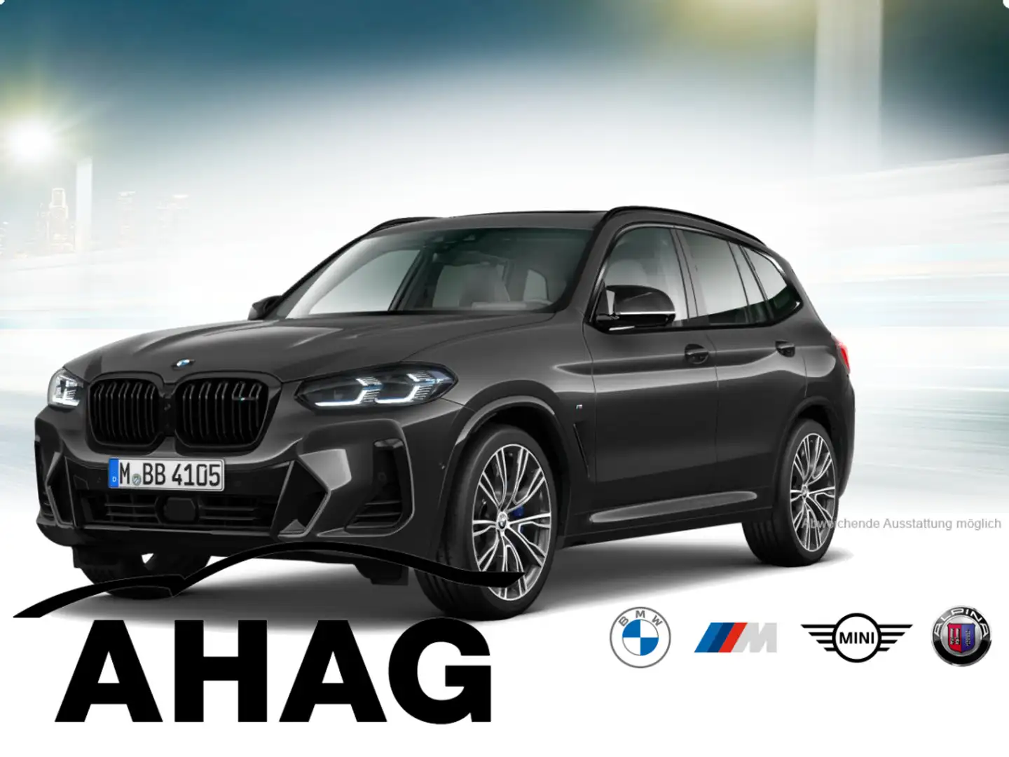 BMW X3 M40d AT Innovationsp. Sport Aut. Panorama AHK Grau - 2