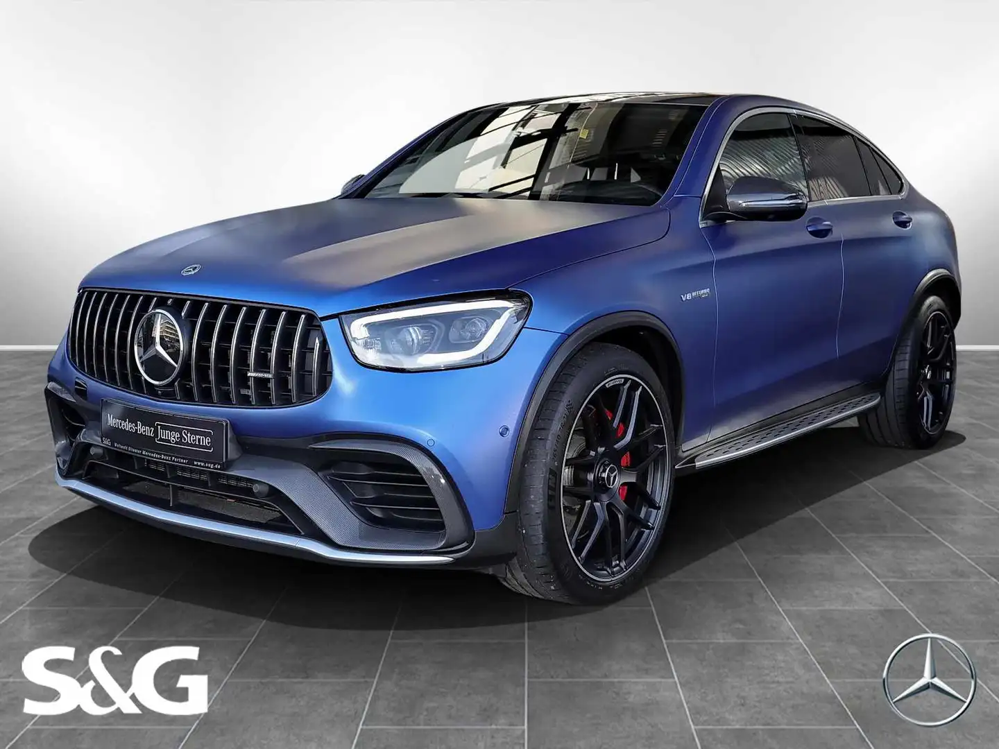 Mercedes-Benz GLC 63 AMG S 4M+ Coupé DISTRONIC+21"+SHD+360° Синій - 1