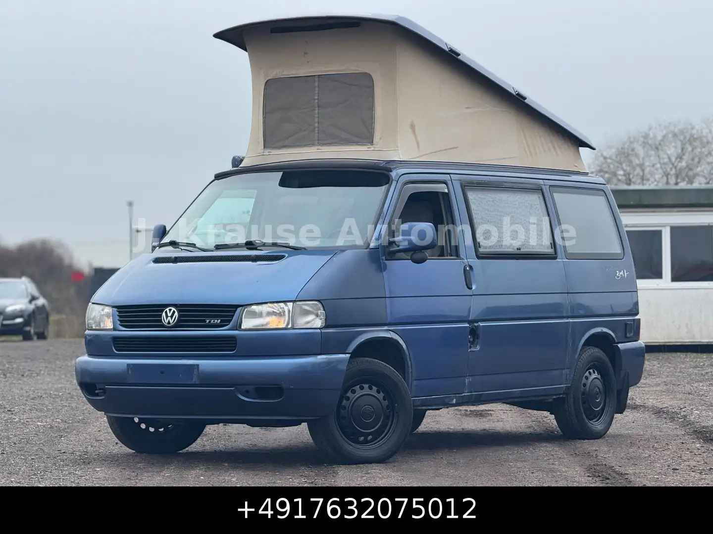 Volkswagen T4 California Coach 2.5TDI Aufstelldach Küche Blauw - 1