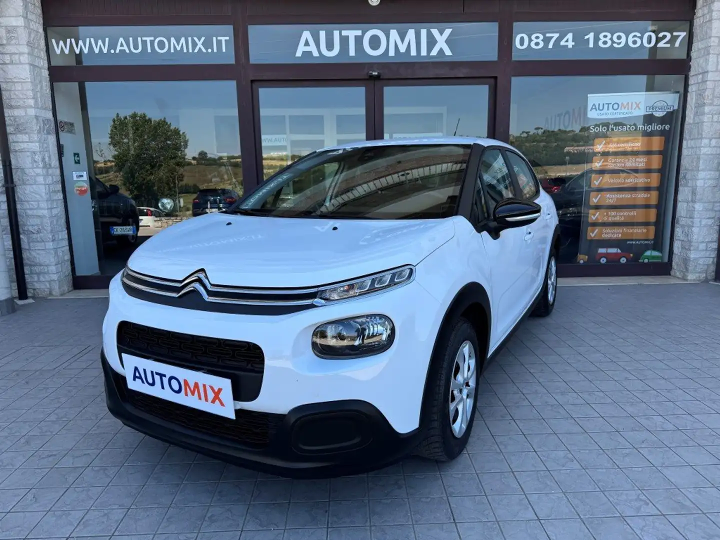 Citroen C3 1.2 Benzina 83 Cv Feel Neopatentati Bianco - 1