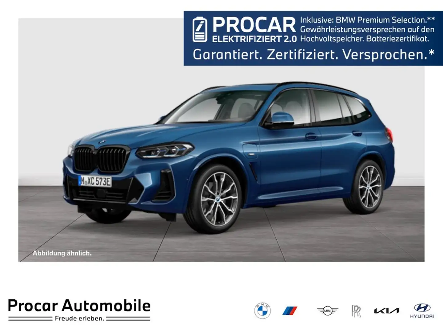 BMW X3 xDrive30e M SPORT+H/K+HuD+PANO+DA+LASER Blau - 1