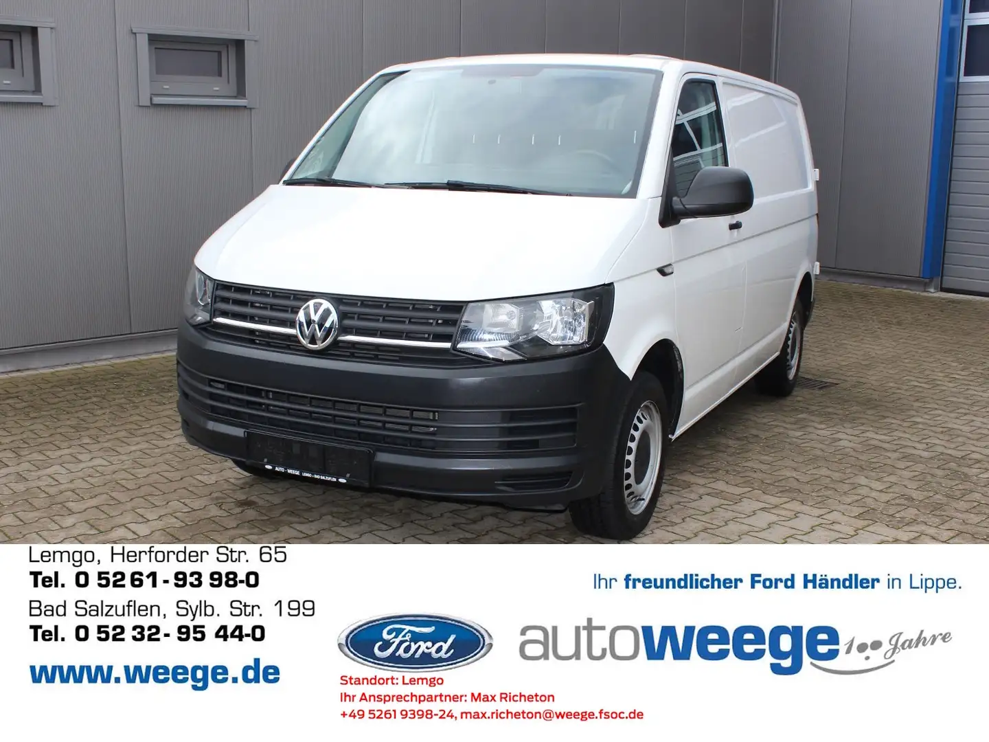 Volkswagen T6 Transporter Kasten-Kombi Kasten Blanc - 1