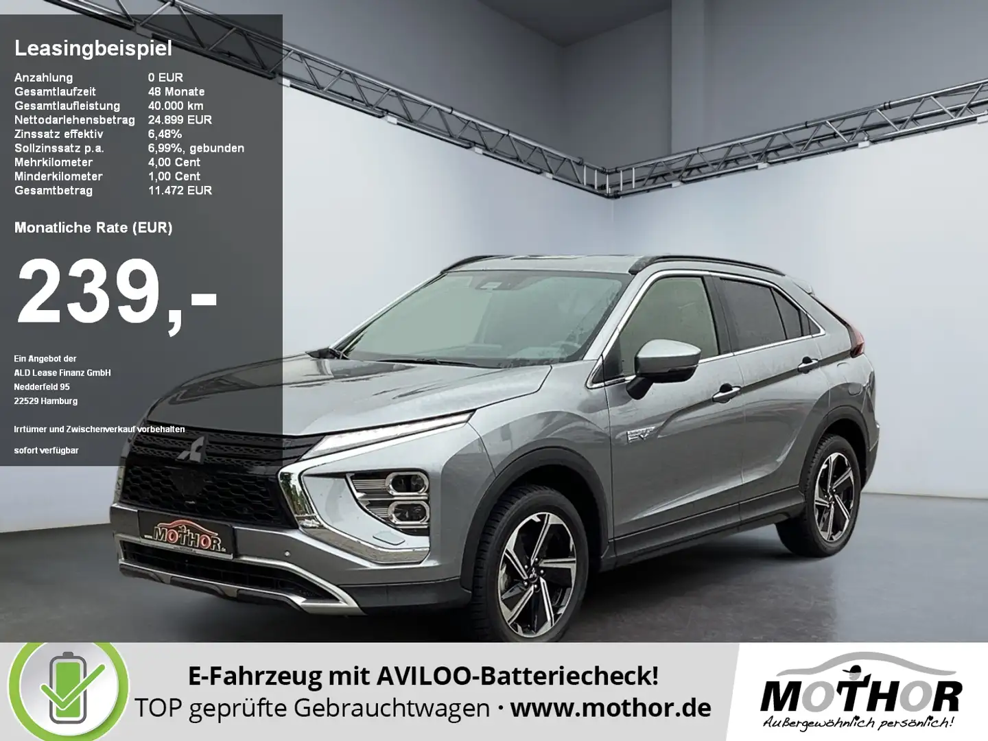 Mitsubishi Eclipse Cross Plus 2.4 MIVEC Automatik TEMP NAVI Grigio - 1