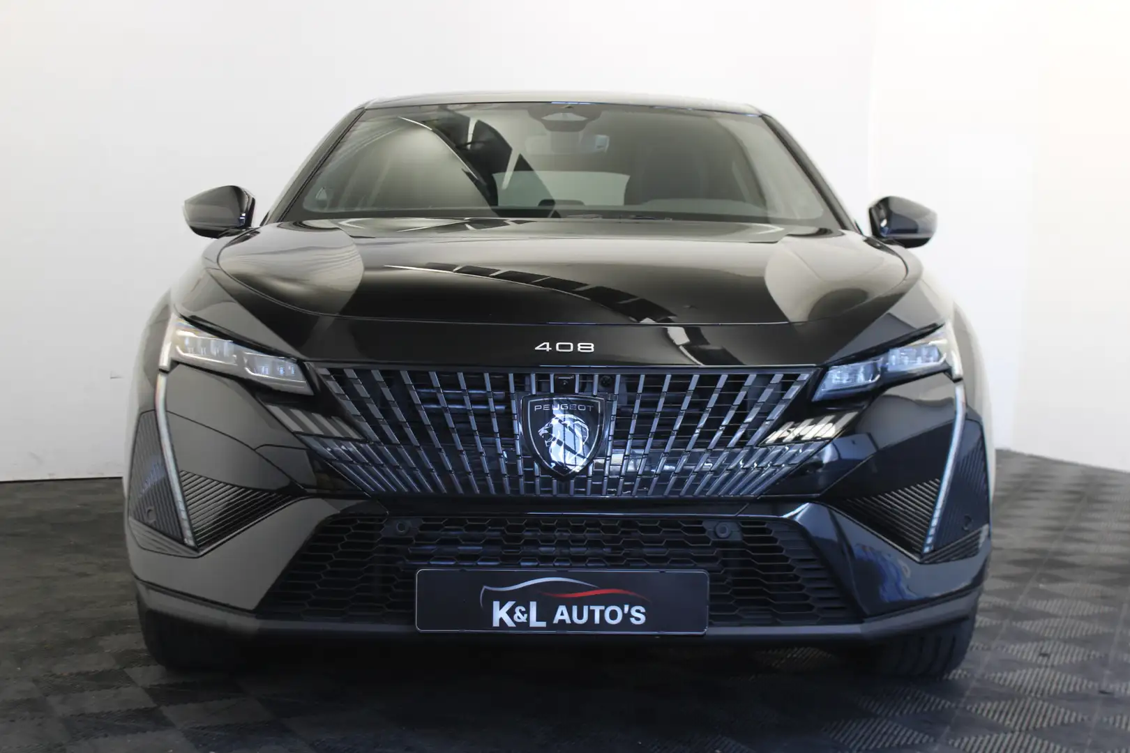 Peugeot 408 1.2 Hybrid 136 e-DCS6 GT |360 Cam|Navi|ACC| Zwart - 2