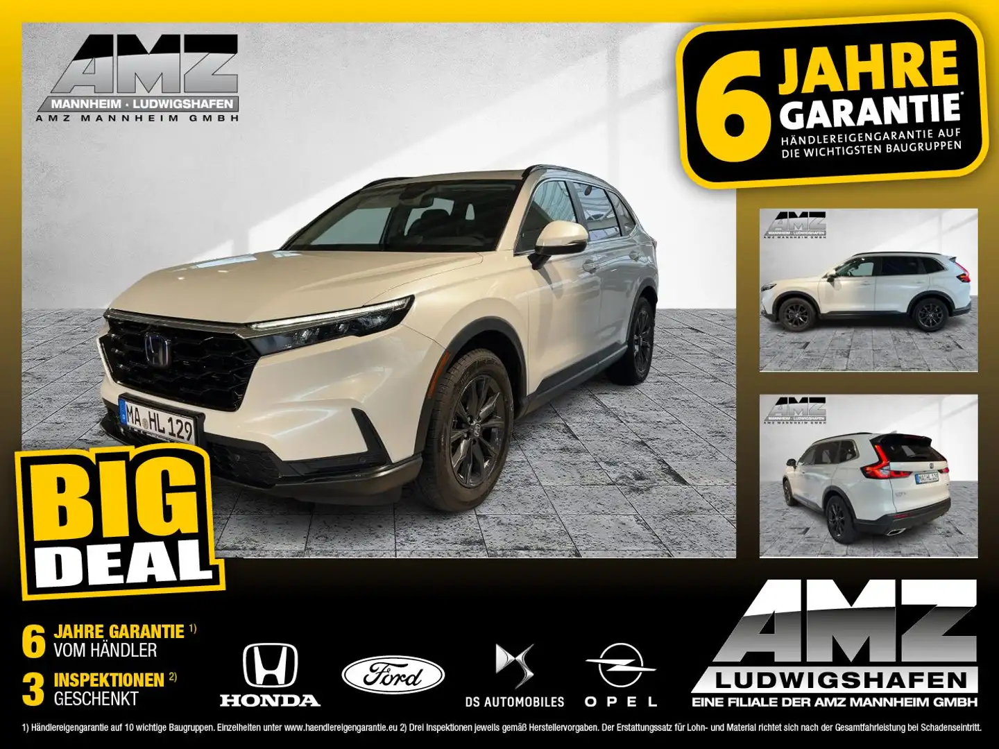 Honda CR-V 2.0 i-MMD e:HEV Elegance ACC+LED+Navi+Pano Weiß - 1