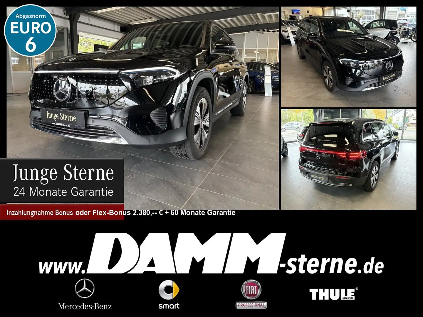 Mercedes-Benz EQB 300 EQB 300 4M Progressive Adv/7Sitze/WDG/360°/+Flex Schwarz - 1