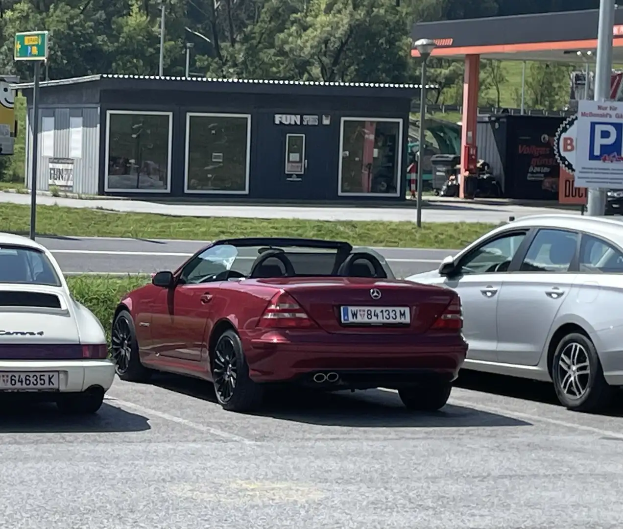 Mercedes-Benz SLK 200 Kompressor Automatik Facelift Cabrio Roadster Piros - 2
