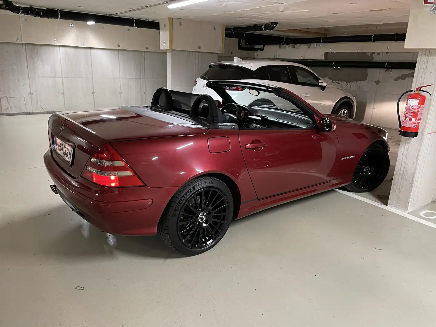 Mercedes-Benz SLK 200 Kompressor Automatik Facelift Cabrio Roadster Piros - 1