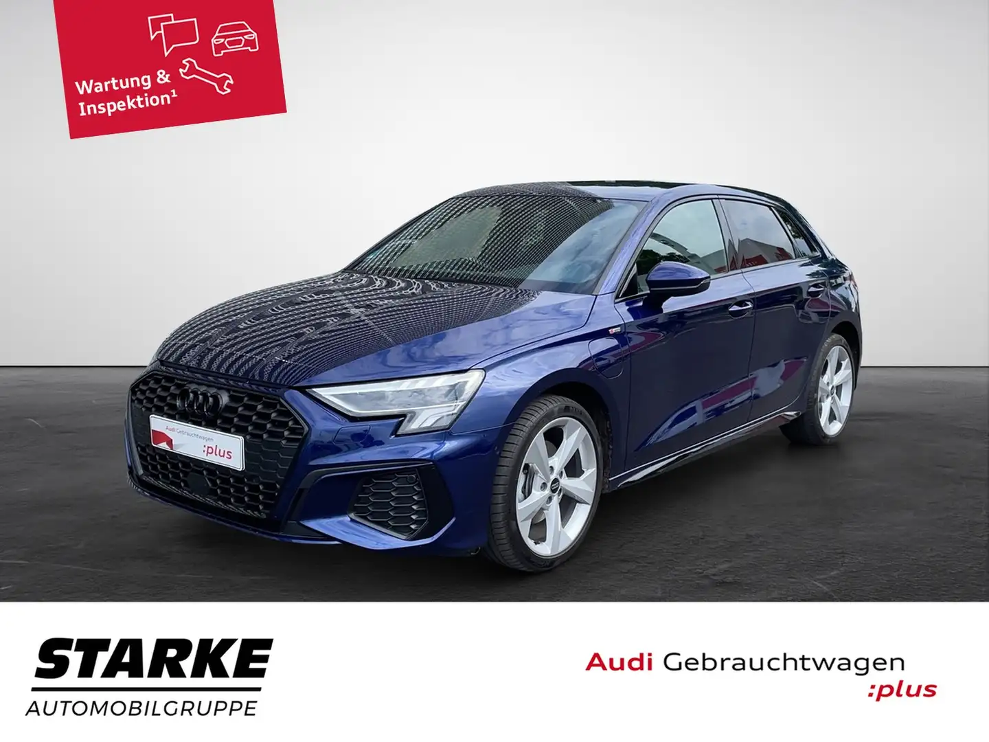 Audi A3 Sportback 40 TFSI e S tronic S line Blau - 1