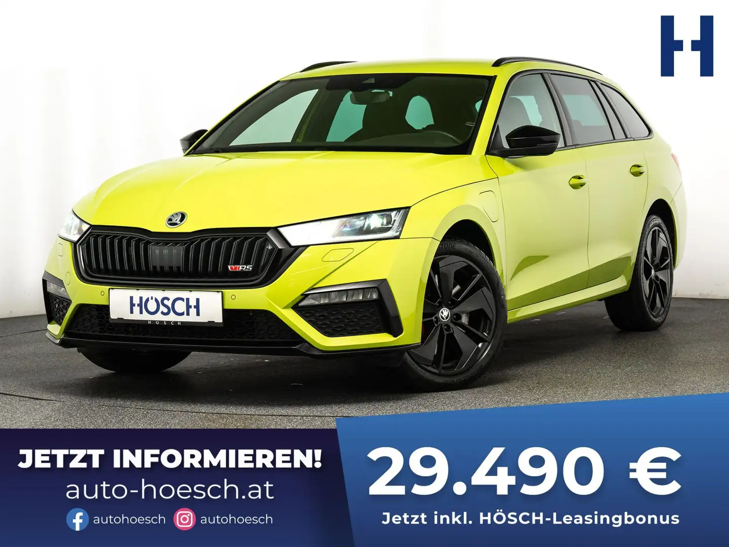 Skoda Octavia Combi RS iV MAMBA TOP-OPTIK MEGA-DEAL ++ Groen - 1