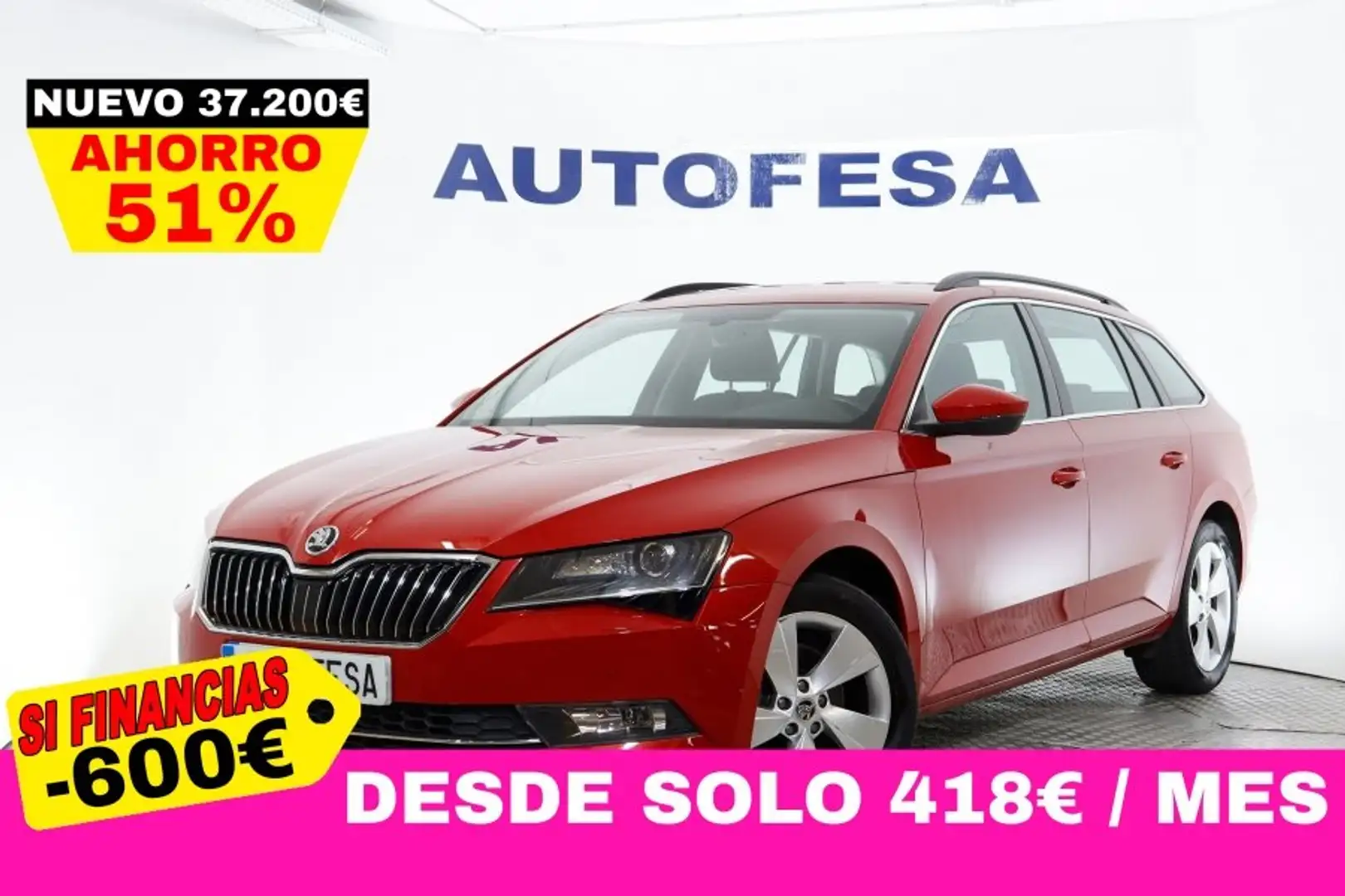 Skoda Superb 1.8 TSI 180cv DSG 5P S/S # IVA DEDUCIBLE, NAVY, BI Red - 1