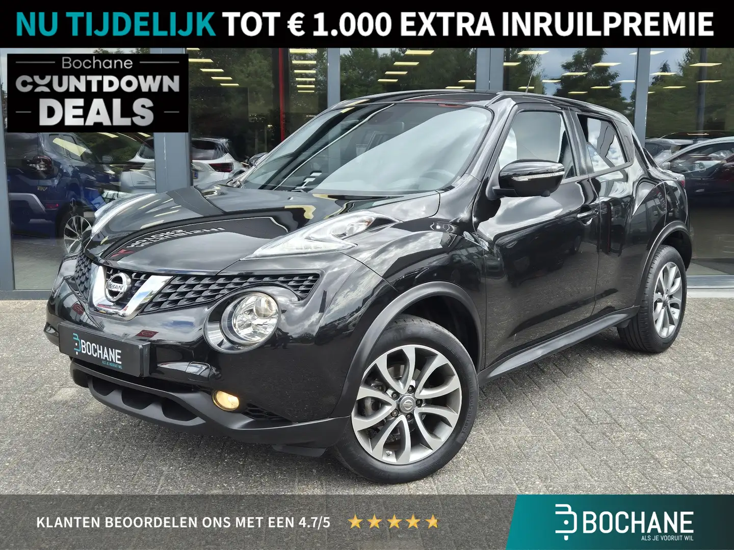 Nissan Juke 1.6 Connect Edition | Camera | Airco | Alcantara | Zwart - 1