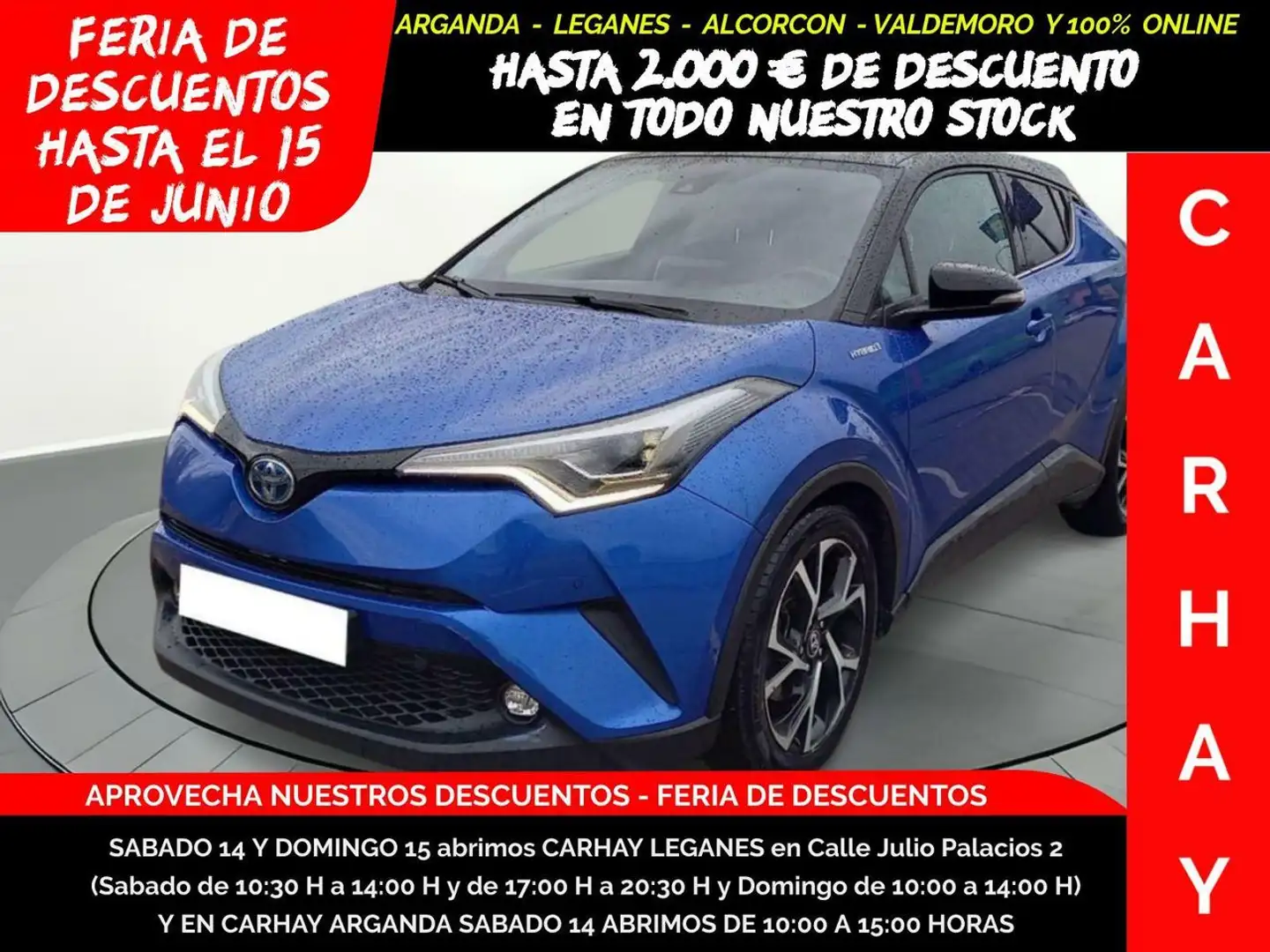 Toyota C-HR ADVANCE 1.8 HYBRID Niebieski - 1