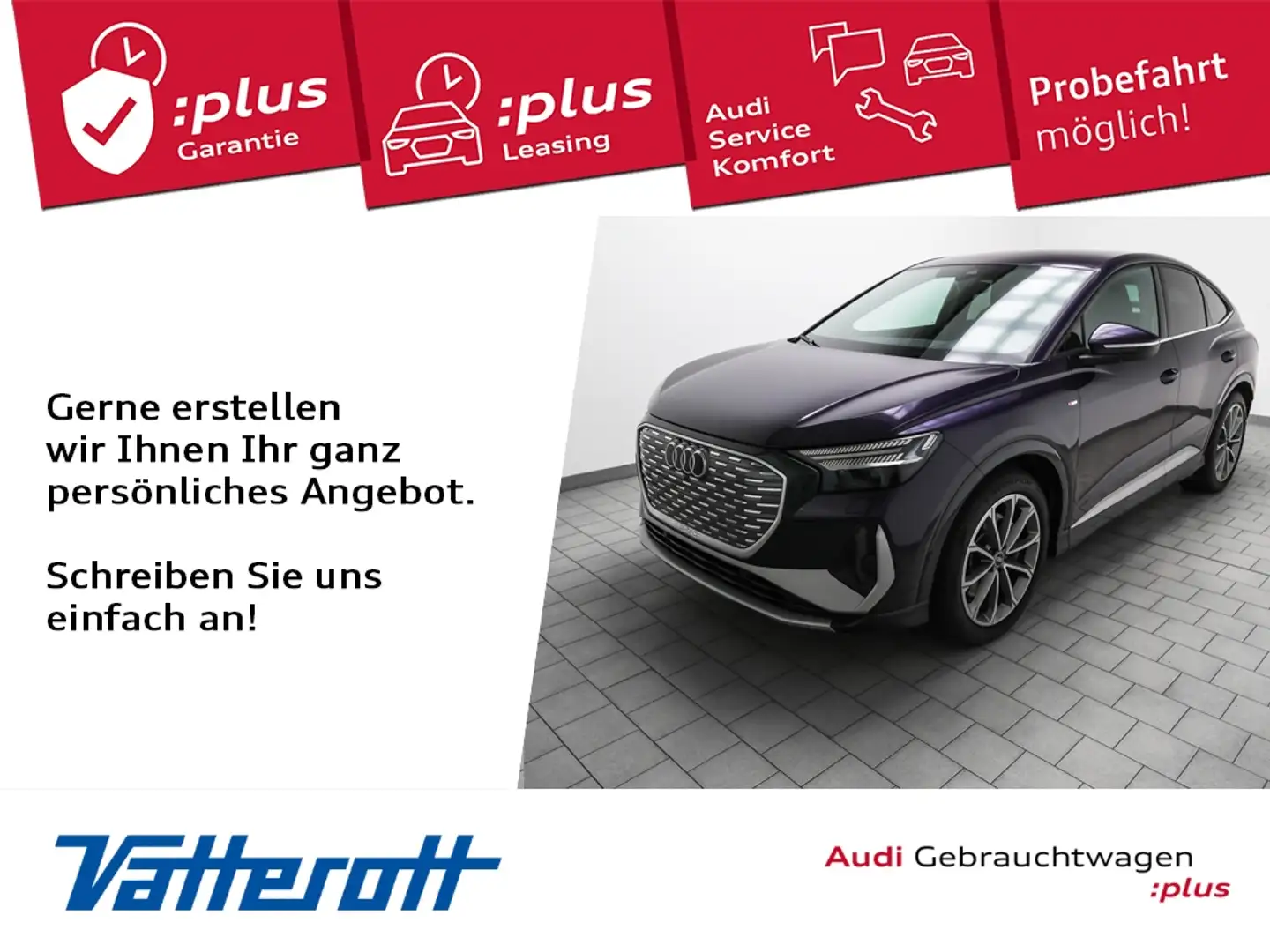 Audi Q4 e-tron Sportback 40 S line Navi HuD Kamera Violett - 1