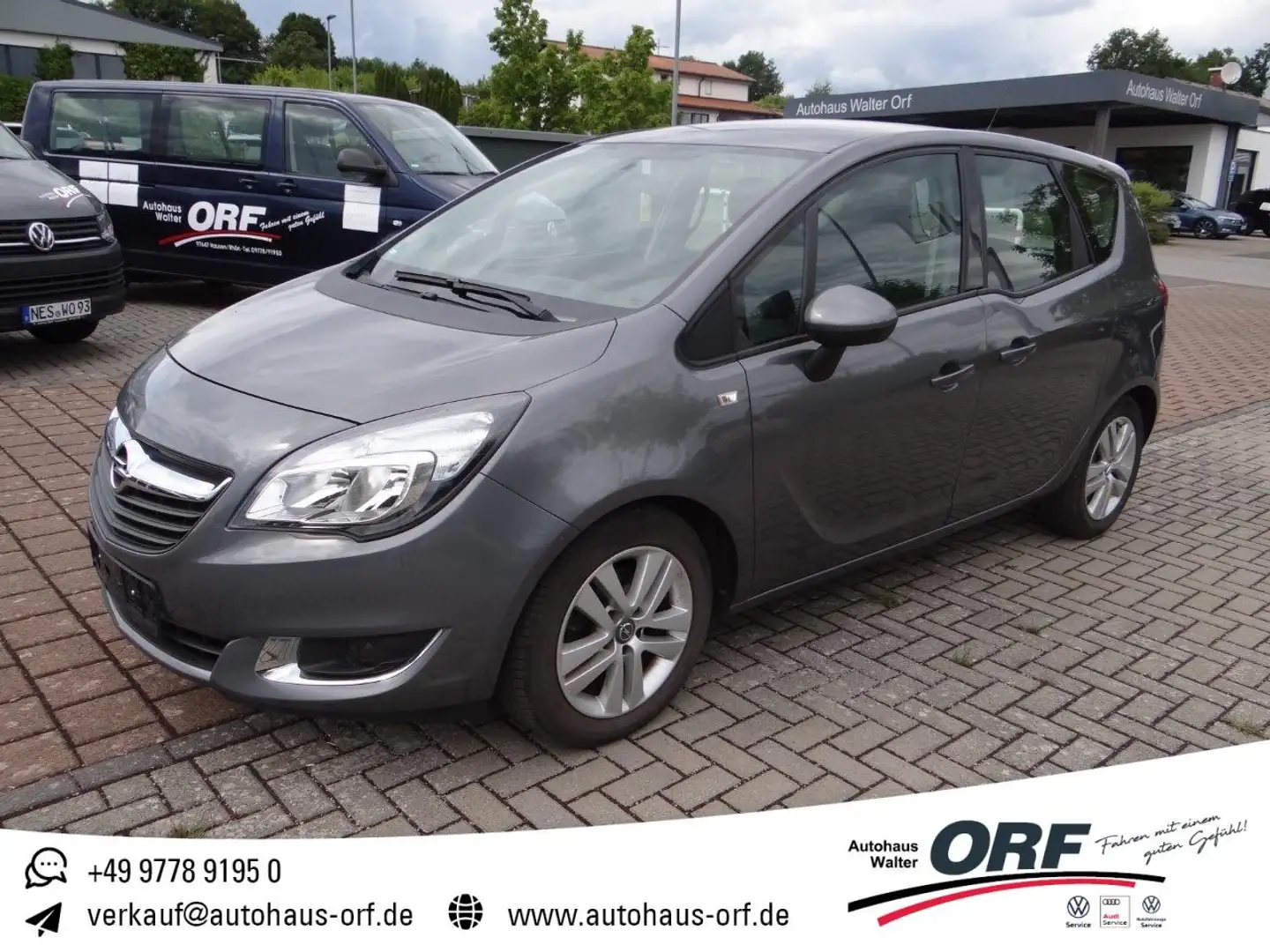 Opel Meriva 1.4 16V Turbo Style AHK TEMPOMAT ALU NEBEL Silber - 1