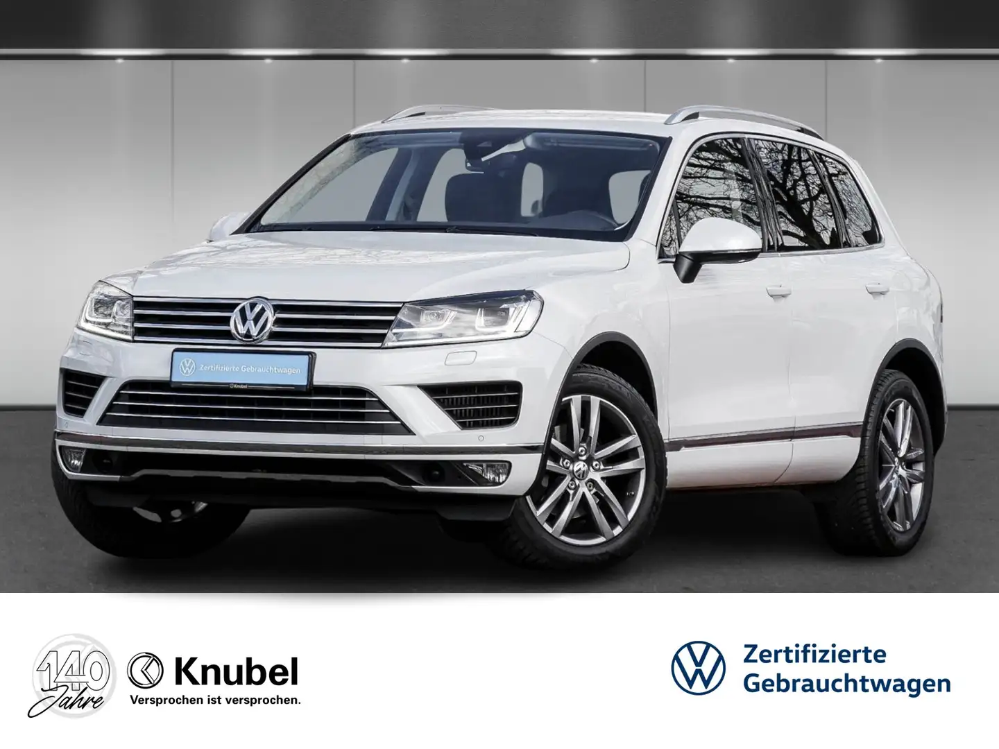 Volkswagen Touareg V6 TDI Luftf. Fahrass. Kamera BiXenon AHK Blanc - 1