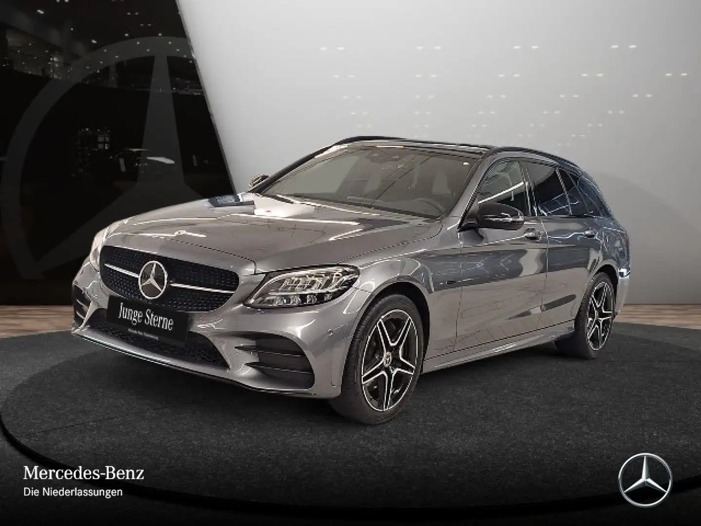 Mercedes-Benz C 300 e T AMG+NIGHT+PANO+LED+KAMERA+SPUR+TOTW+9G Grau - 2