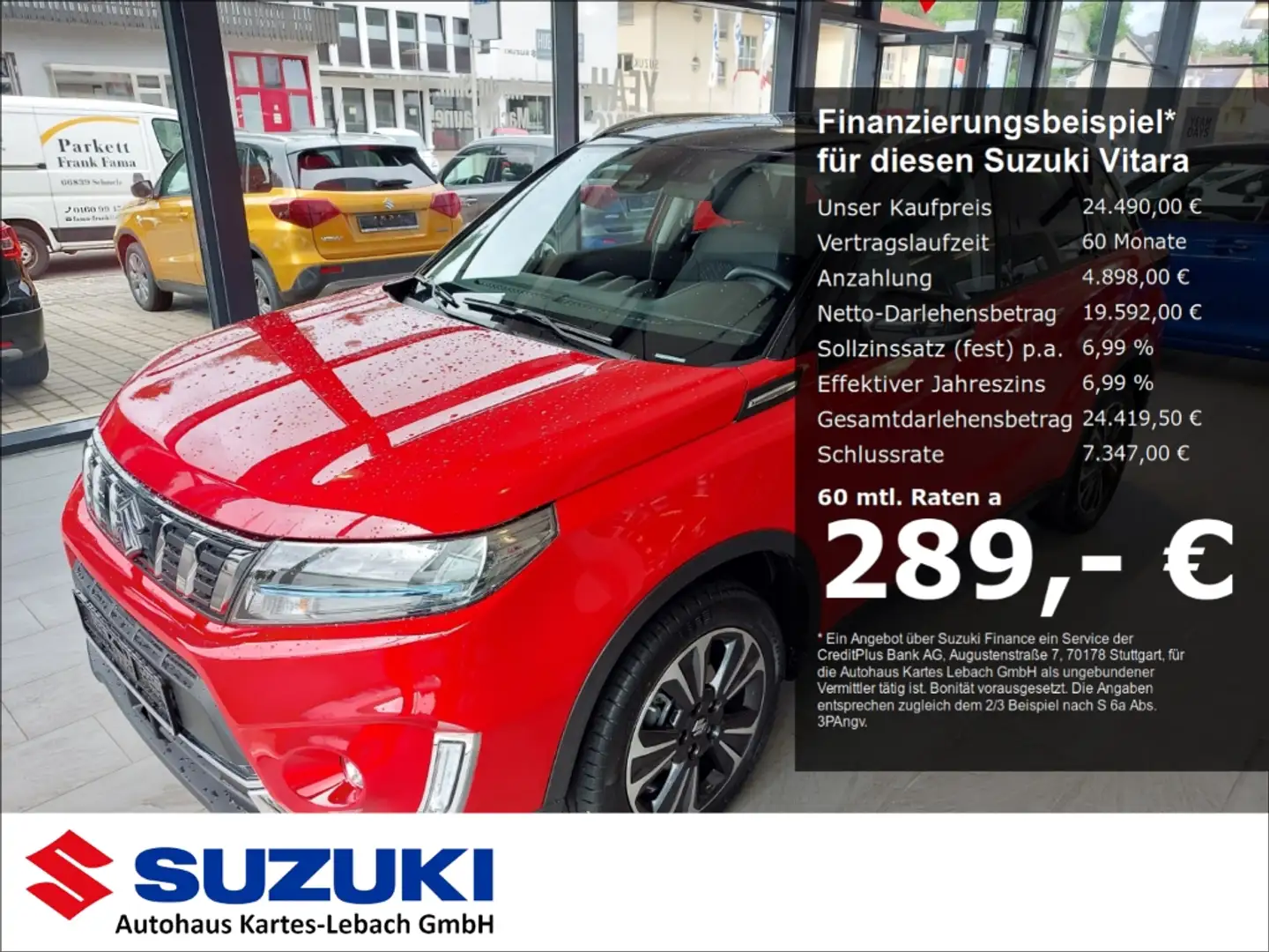 Suzuki Vitara 1.5 Hybrid Comfort+ 4x4 AT AHK LED Panorama Rot - 1
