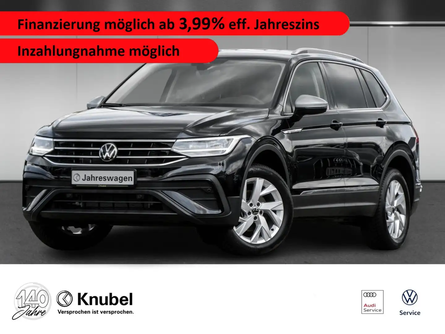 Volkswagen Tiguan Allspace Life 2.0 TDI DSG*AHK*LED*Nav*SHZ*7-Sitzer Negro - 1