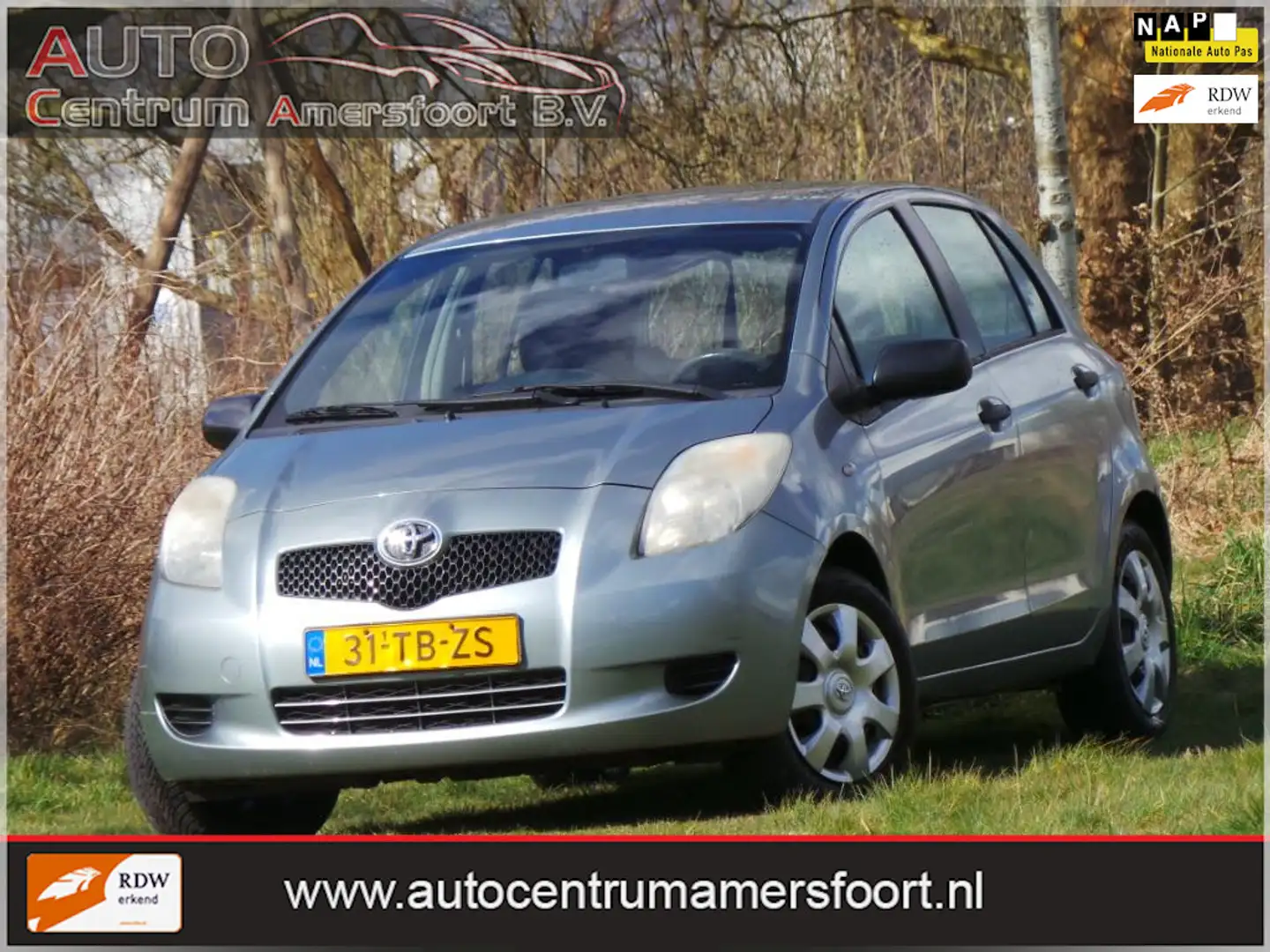 Toyota Yaris 1.0 VVTi Terra ( INRUIL MOGELIJK ) Grijs - 1