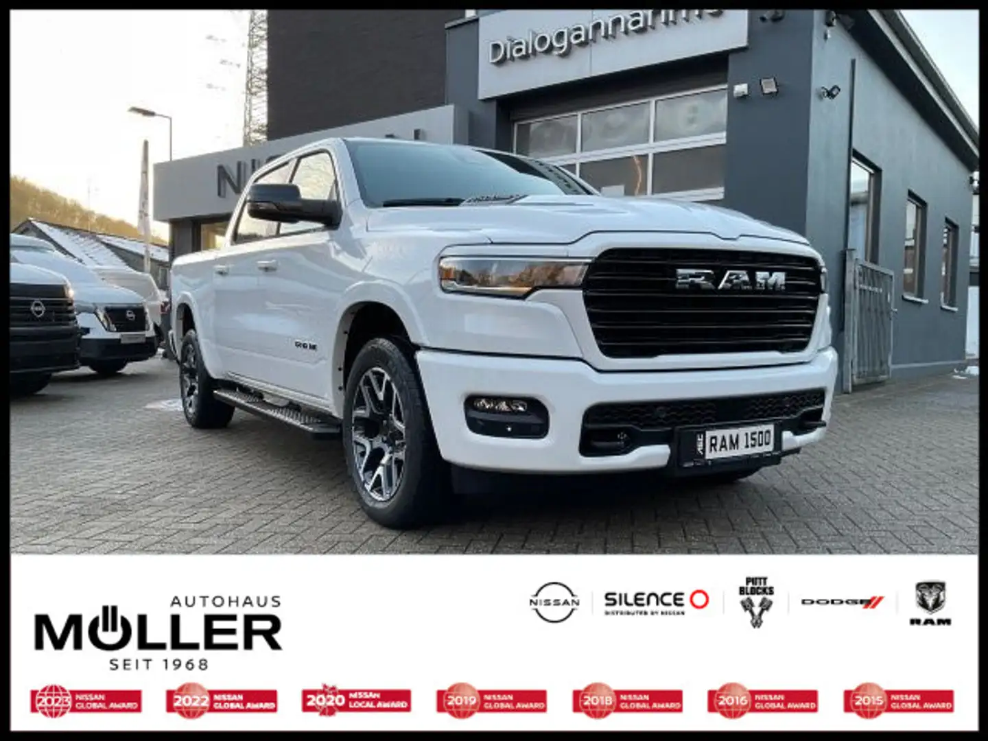 Dodge RAM 1500 Crew Cab 3.0 4x4 Laramie Sport Navi SD Alb - 1