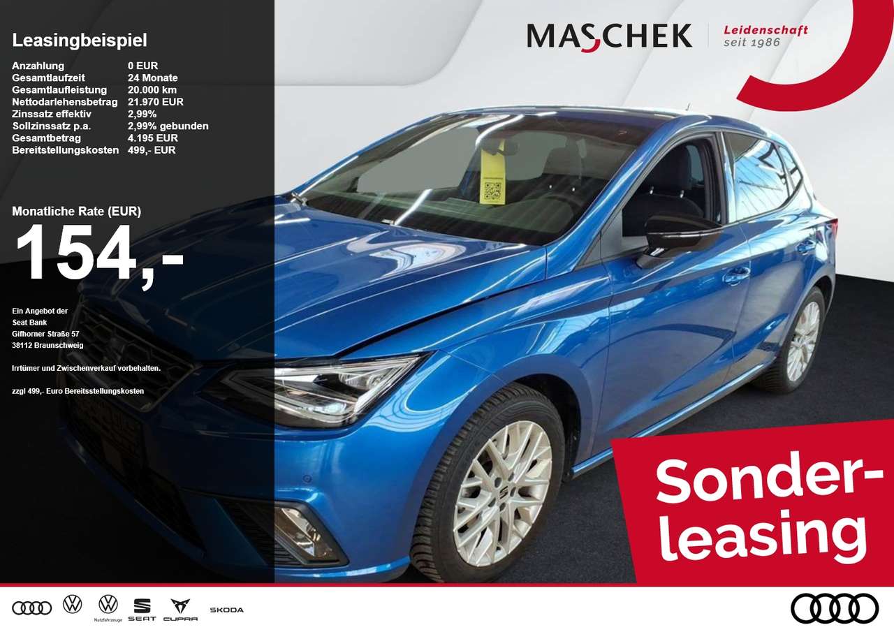 Seat Ibiza 2025 — FR 1.5 TSI Sonderleasing Navi VollLED FullLink