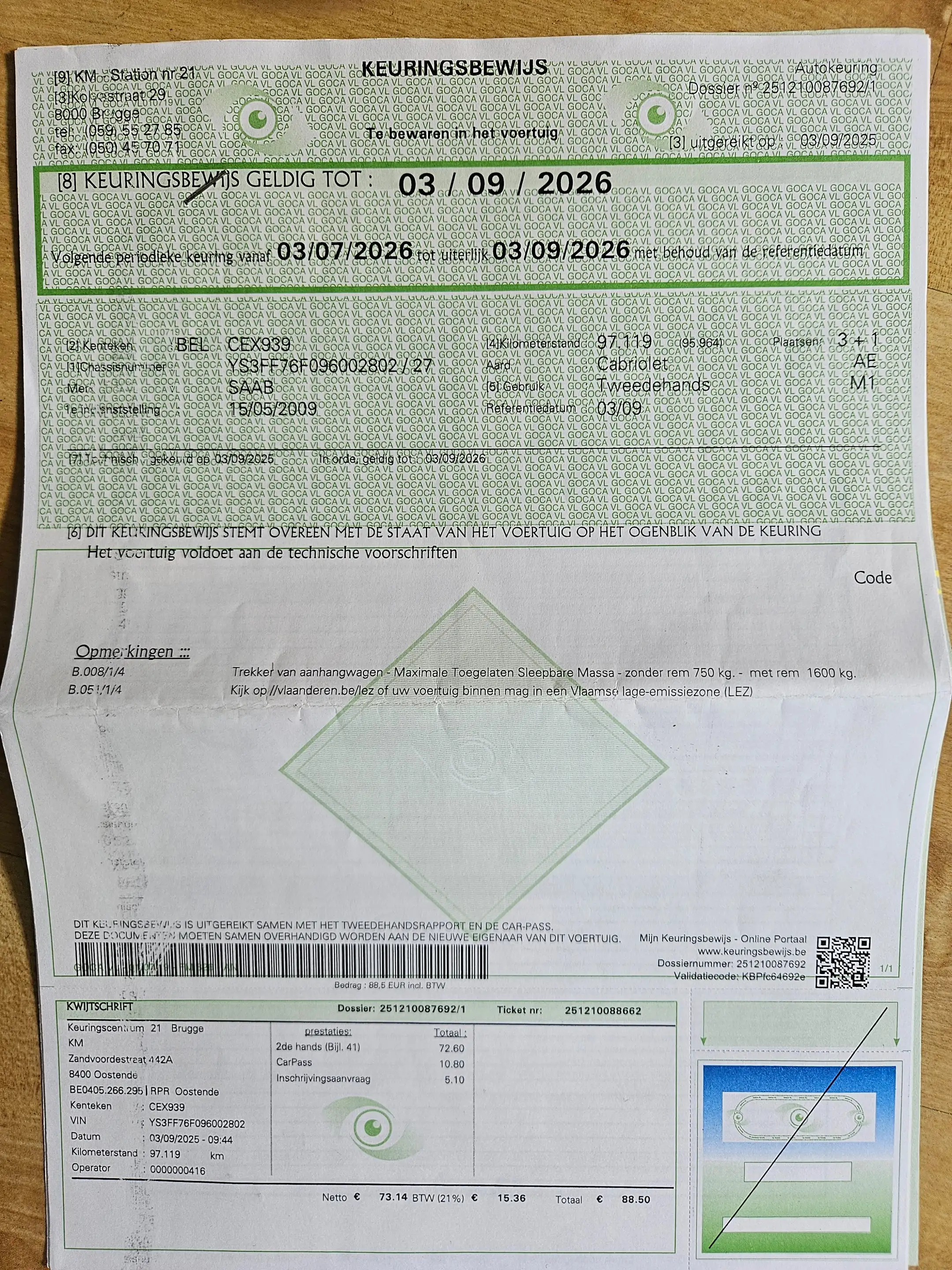Saab 9-3 1.8t Linear — photo 8