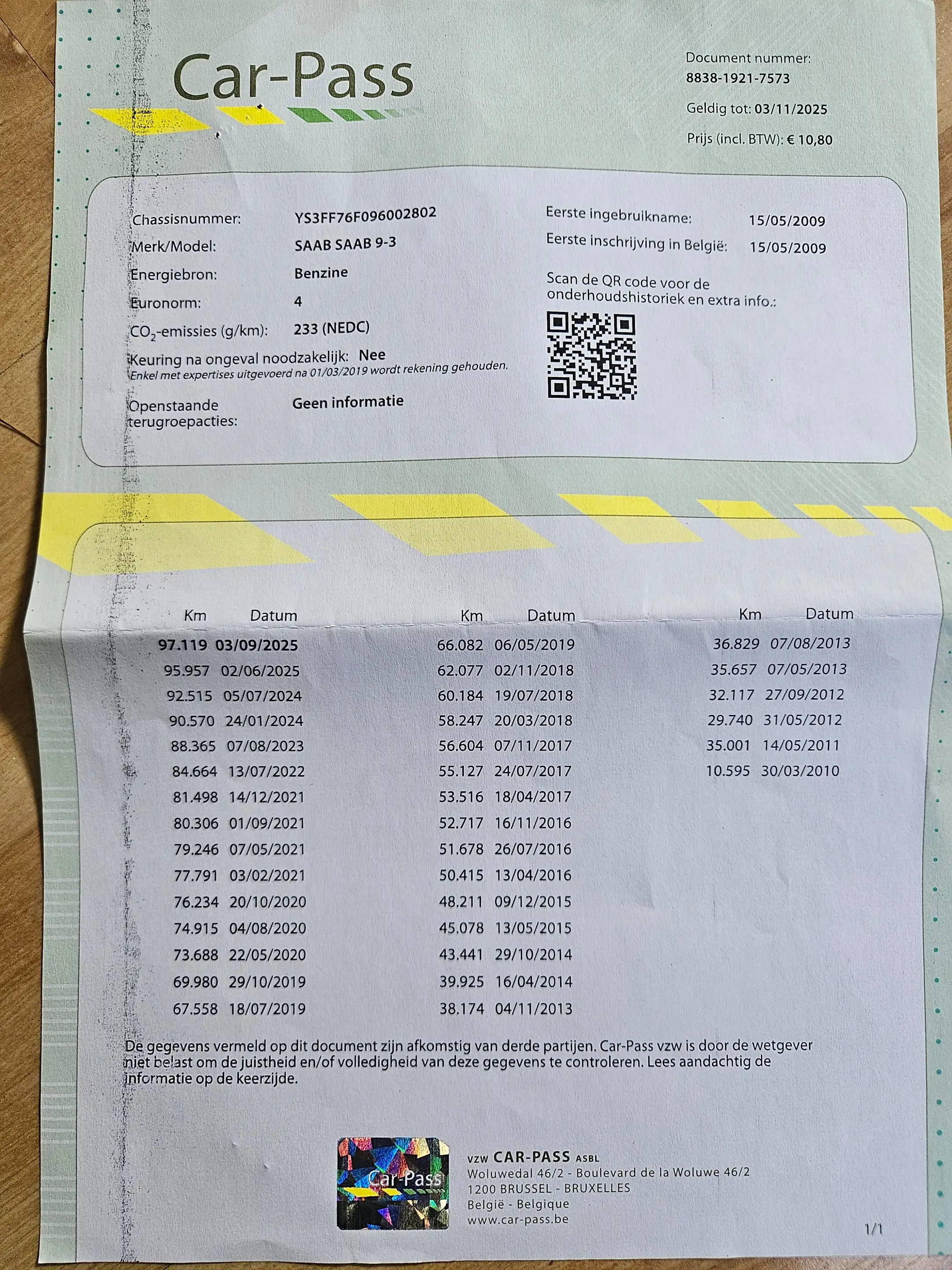 Saab 9-3 1.8t Linear — photo 5
